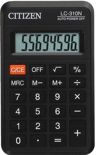 Kalkulator citizen kieszonkowy 8 cyfrowy lc-310nr