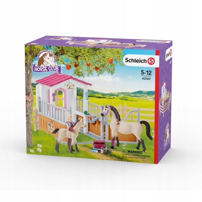 SCHLEICH ZAGRODA STAJENNA +KLACZ ŹREBAK ARAB W-wa