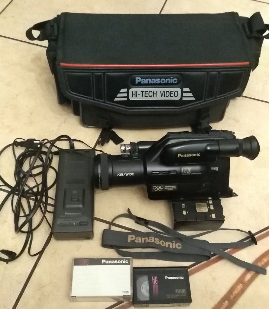 Kamera Panasonic NV-G120 VHS-C - SUPER KOMPLET!