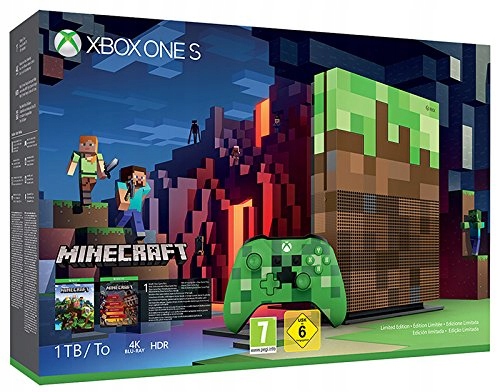 Xbox One S 1 TB Minecraft Limited Edition 4 LataGW