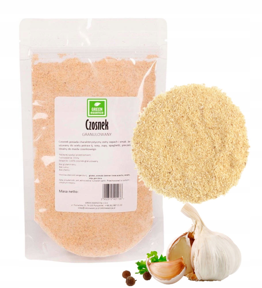 CZOSNEK suszony Granulowany 1kg JAK pokazać ZAPACH 11480211930