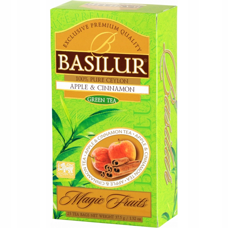 Herbata zielona BASILUR APPLE CINNAMON 25 szt.
