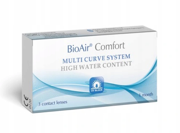 Uniwersalne soczewki BioAir Comfort 3 szt - 3.75