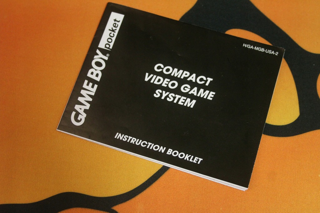 100% ORYG INSTRUKCJA DO GAMEBOY POCKET USA ANG