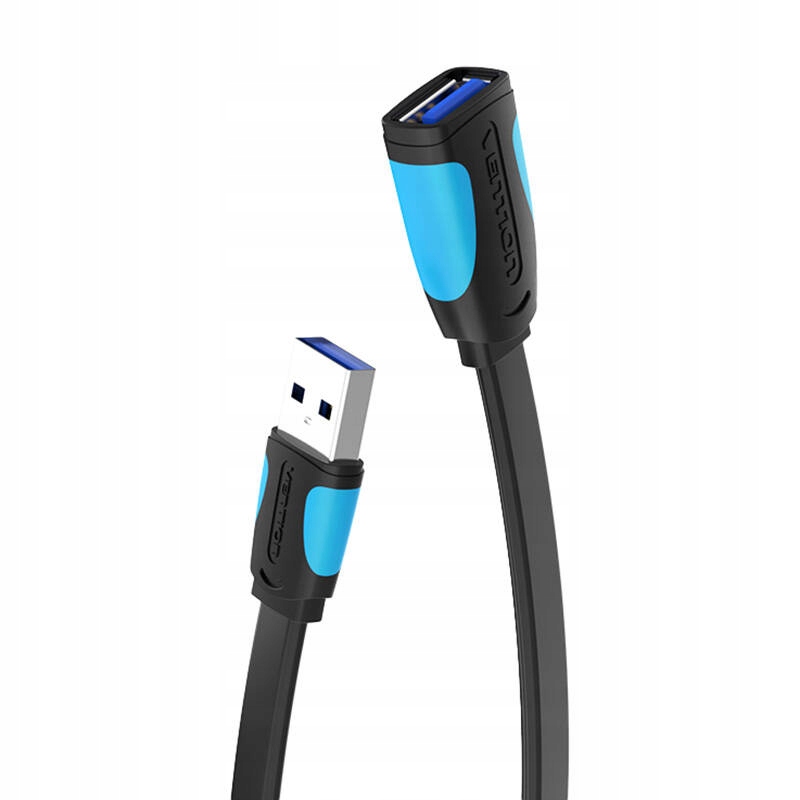 Płaski przedłużacz USB3.0 Vention VAS-A13-B300 3m czarny