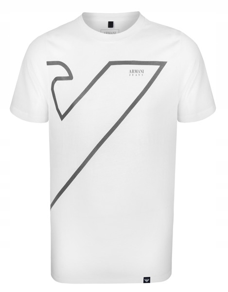 ARMANI JEANS koszulka t-shirt męski biały r.XXL