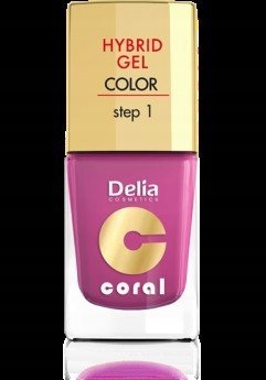 Delia Cosmetics Coral Hybrid Gel Emalia 21 fuksja