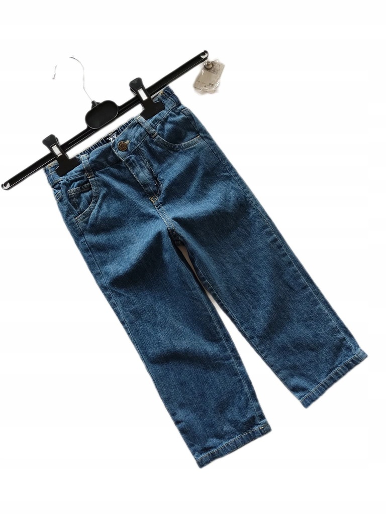 N114*ZIPPY*NOWE Spodnie jeans 24-36 m-cy 86-92