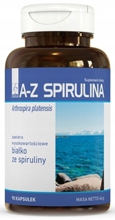 A-Z Spirulina 135 mg kontrola wagi 90 kapsułek