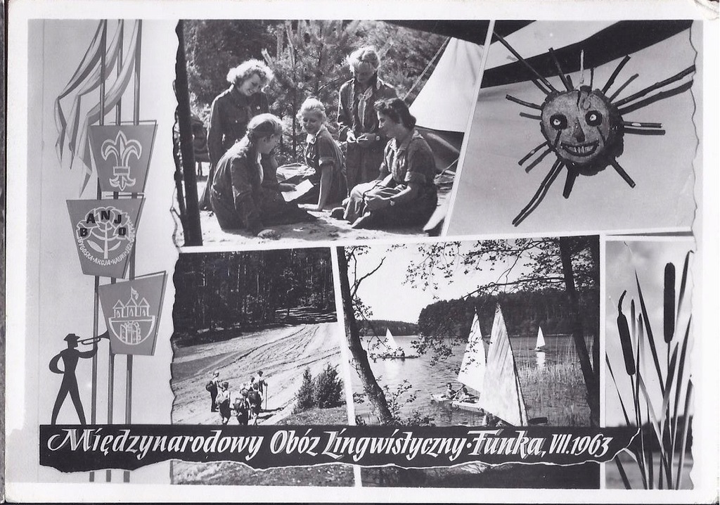 FUNKA k/ Chojnice 1963 obóz lingwistyczny