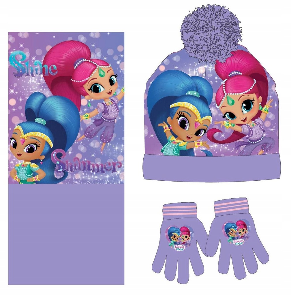 CZAPKA KOMIN RĘKAWICZKI SHIMMER I SHINE WYPRZEDAŻ!