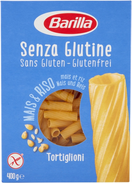 Bezglutenowy makaron Barilla Tortiglioni 400g