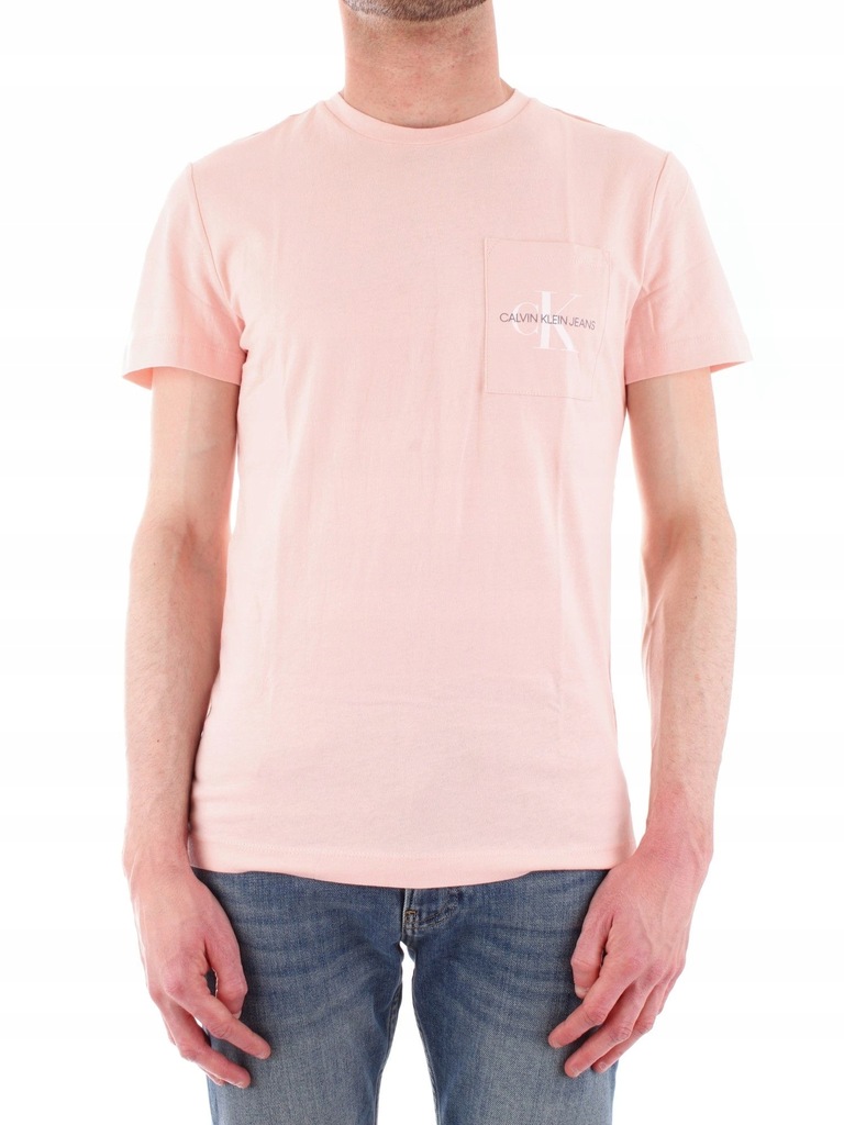 CALVIN KLEIN MĘŻCZYZN RÓŻOWY T-SHIRTY XS INT