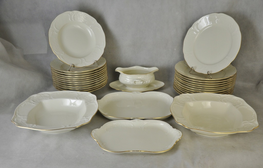 Serwis obiad Rosenthal Sanssouci Gold ecru12 osób