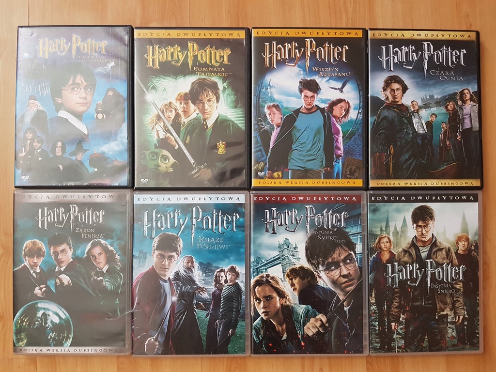 HARRY POTTER WSZYSTKIE CZĘŚCI (DVD)!!! OKAZJA!!!