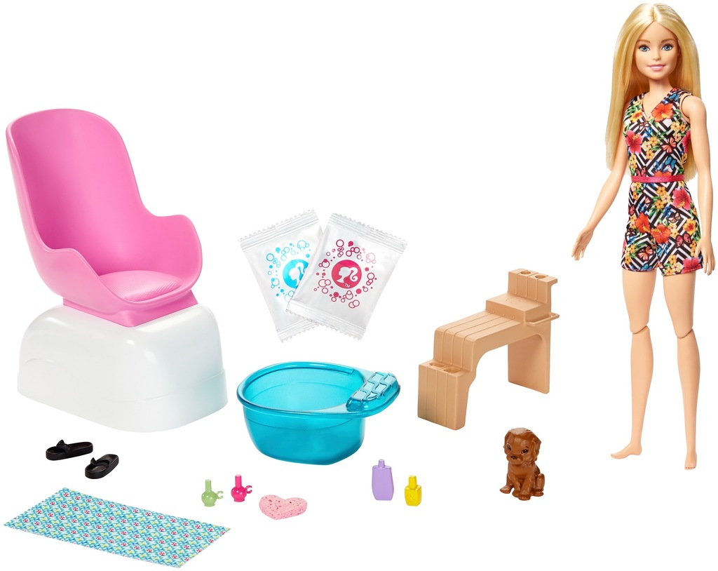Купить Игровой набор Barbie Mani-pedi Spa GHN07: отзывы, фото, характеристики в интерне-магазине Aredi.ru