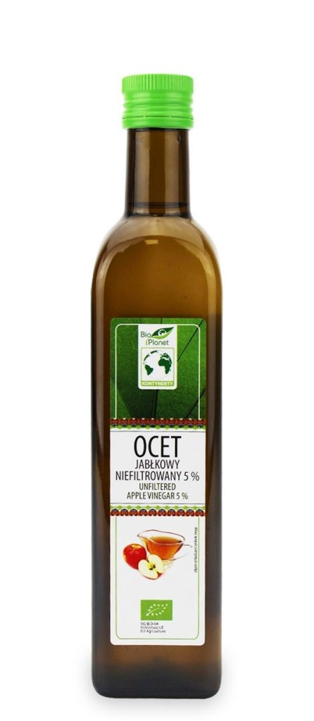 OCET JABŁKOWY 5 % NIEFILTROWANY BIO 500 ml - BIO P