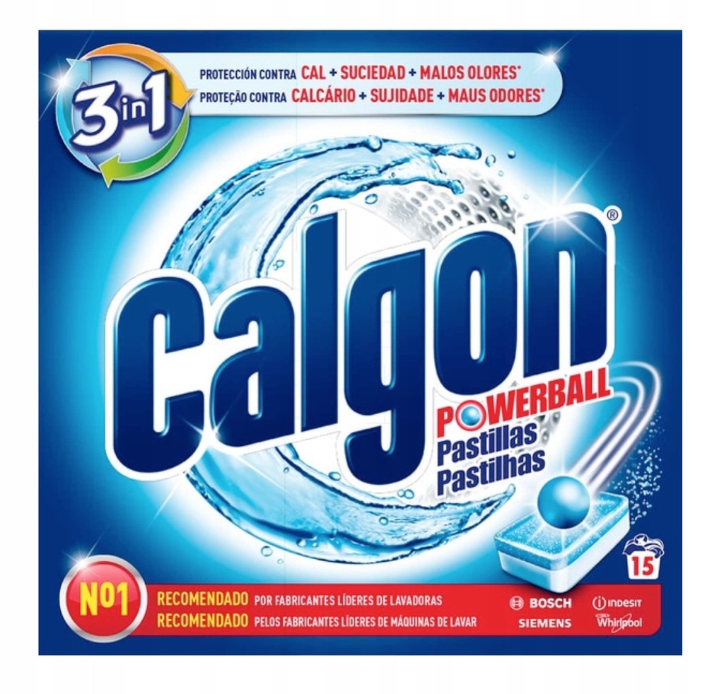 CALGON Odkamieniacz tabletki do pralek 15 szt