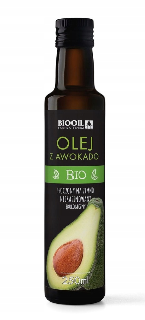 Olej z awokado tłoczony na zimno BIO 250 ml