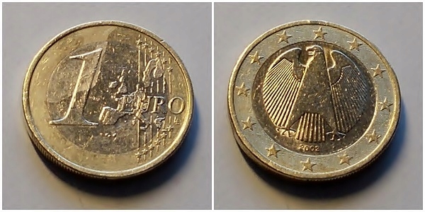 Niemcy 1 euro 2002r F