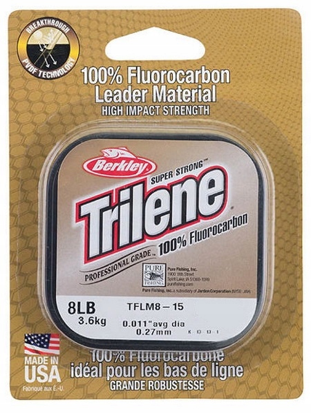 Fluorocarbon 100% Berkley Trilene 0,18mm / 25m