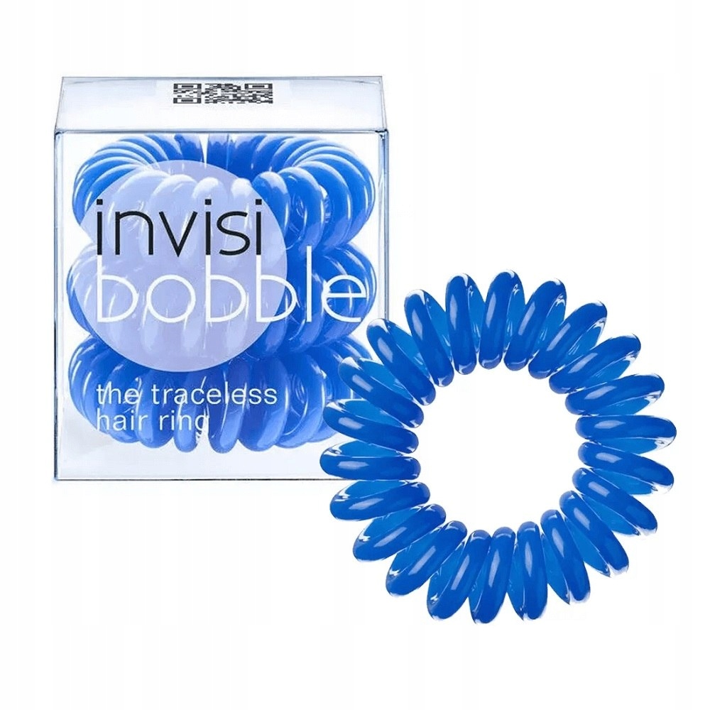 Invisibobble Traceless Hair Ring gumki do włosów Navy Blue 3szt (P1)
