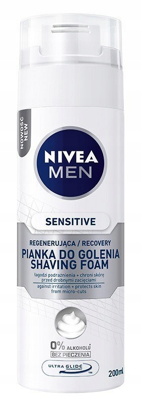 Nivea Men Pianka do golenia Sensitive Recovery 200