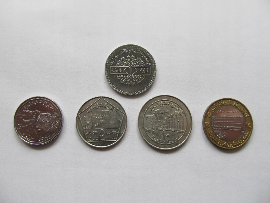 SYRIA - zestaw 5 monet (1994-1996)