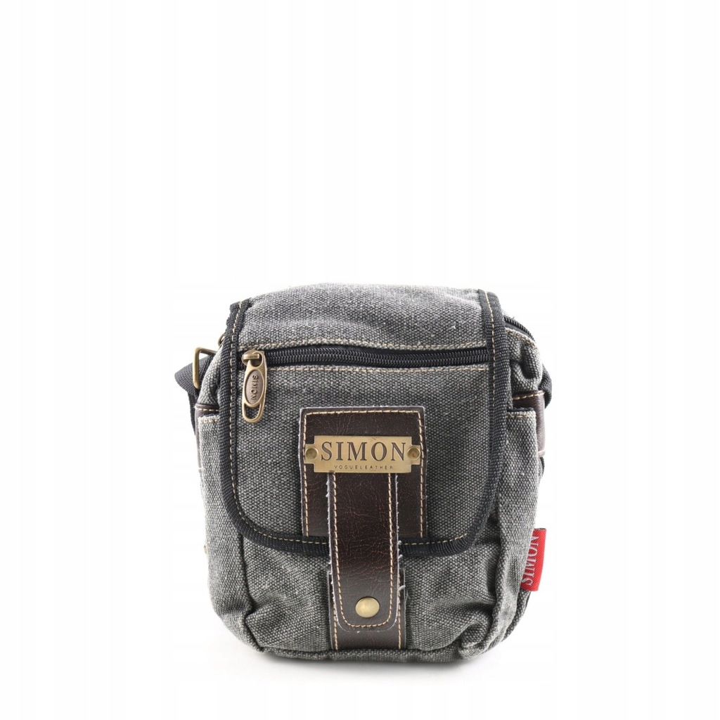 SIMON Torba na rami jasnoszary Crossbody bag 10637151407 oficjalne archiwum Allegro