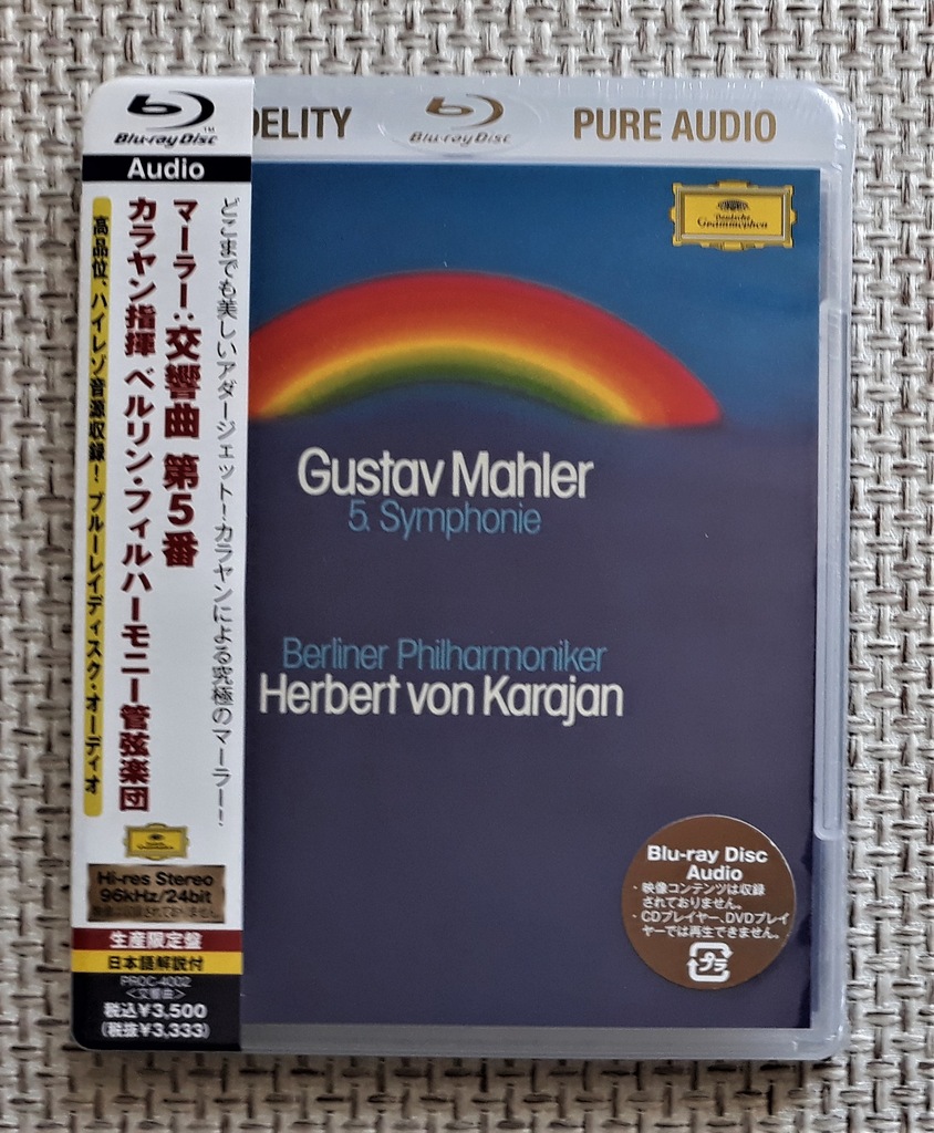 GUSTAV MAHLER SYMPHONY No 5 KARAJAN PURE AUDIO