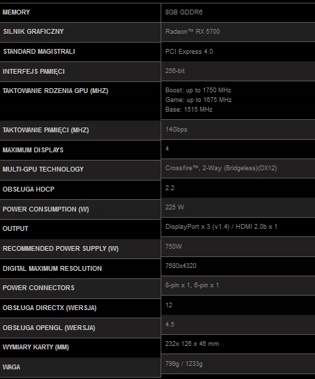 Купить Видеокарта MSI RX 5700 Mech GP OC 8 ГБ GDDR6: отзывы, фото, характеристики в интерне-магазине Aredi.ru