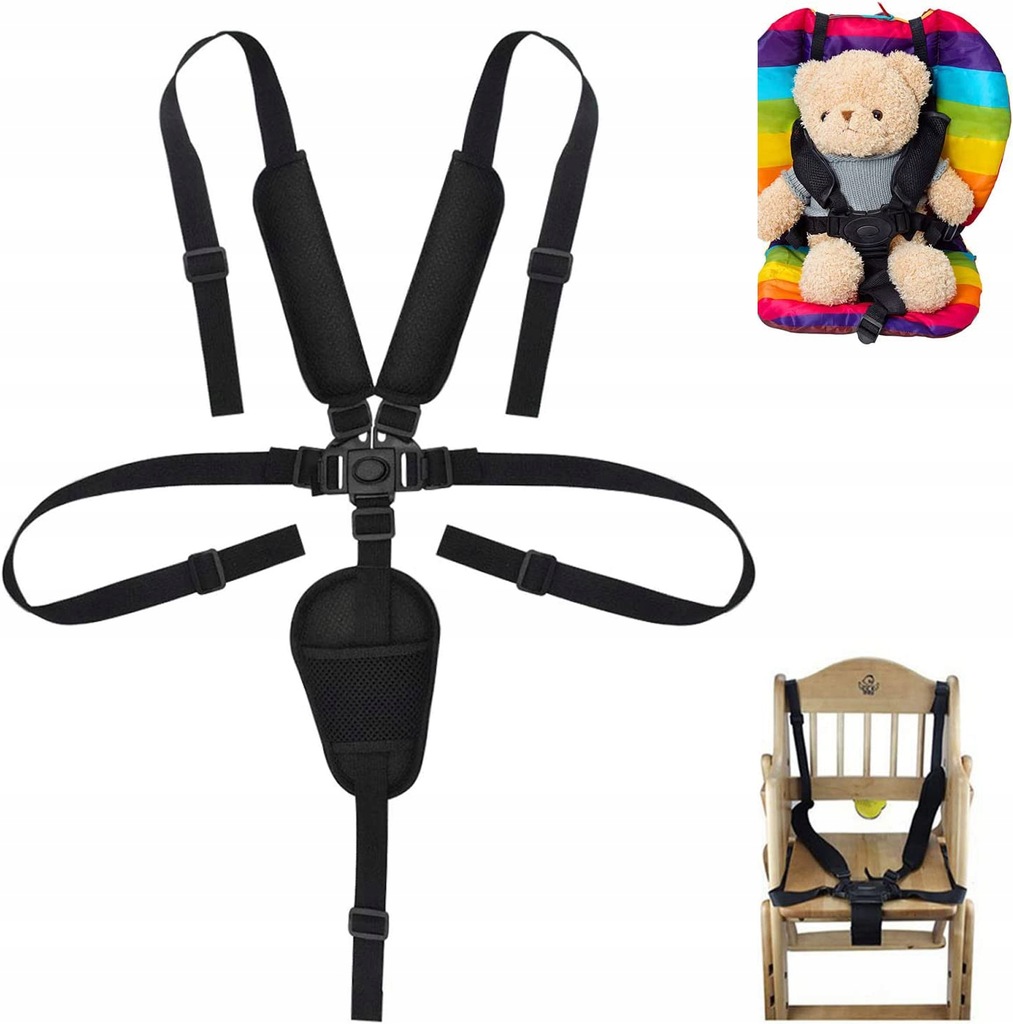 SZELKI DO WÓZKA KRZESEŁKA HUŚTAWKI PASY 5 PUNKTOWE