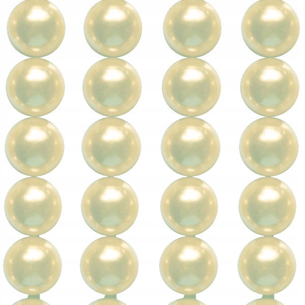 Perełki samoprzylepne ECRU perłowe 8 mm DŻETY
