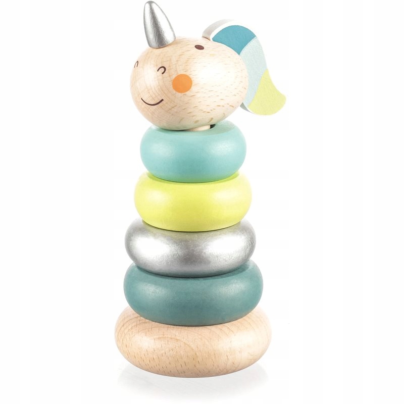 Zopa Wooden Unicorn piramidka edukacyjna z drewna Blue 1 szt.