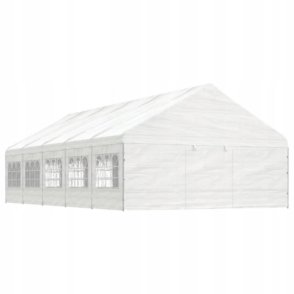 VidaXL Namiot ogrodowy z dachem, biały, 11,15x5,88