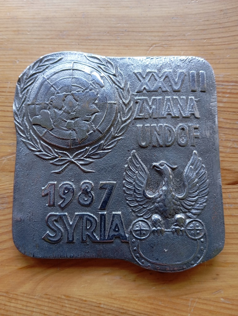 Medal XXVII Zmiana UNDOF 1987 Syria Wojsko Polskie Rzadki