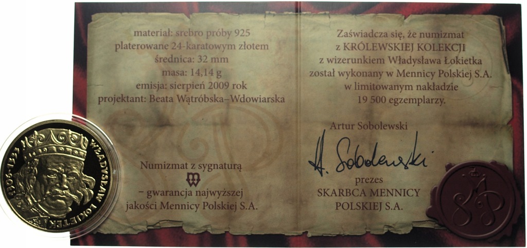 Kolekcja Królewska Władysław Łokietek SREBRO