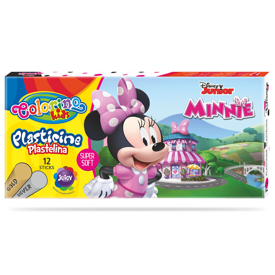 PLASTELINA ŁATWA W FORMOWANIU MINNIE MOUSE 12 SZT.