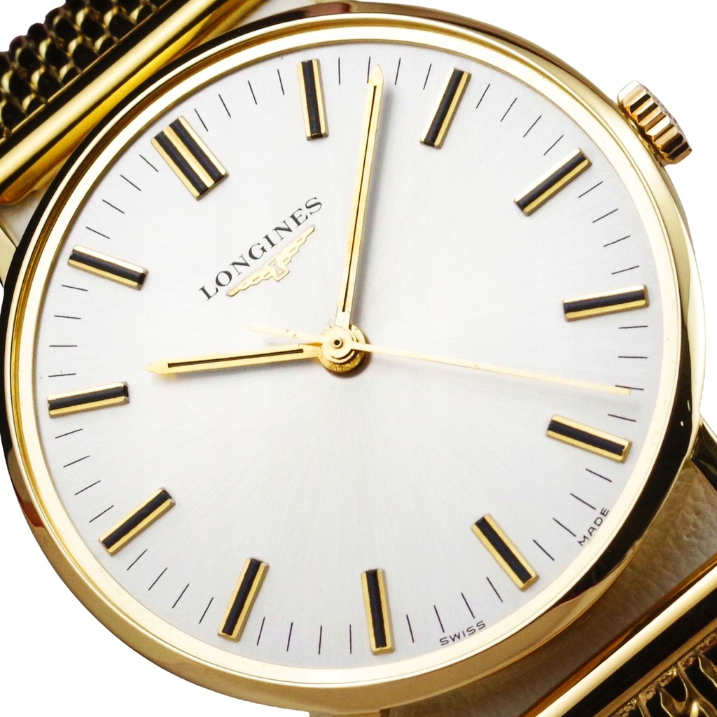 LONGINES zegarek męski VINTAGE lite ZŁOTO 18K / 750 cal. 6942 1975