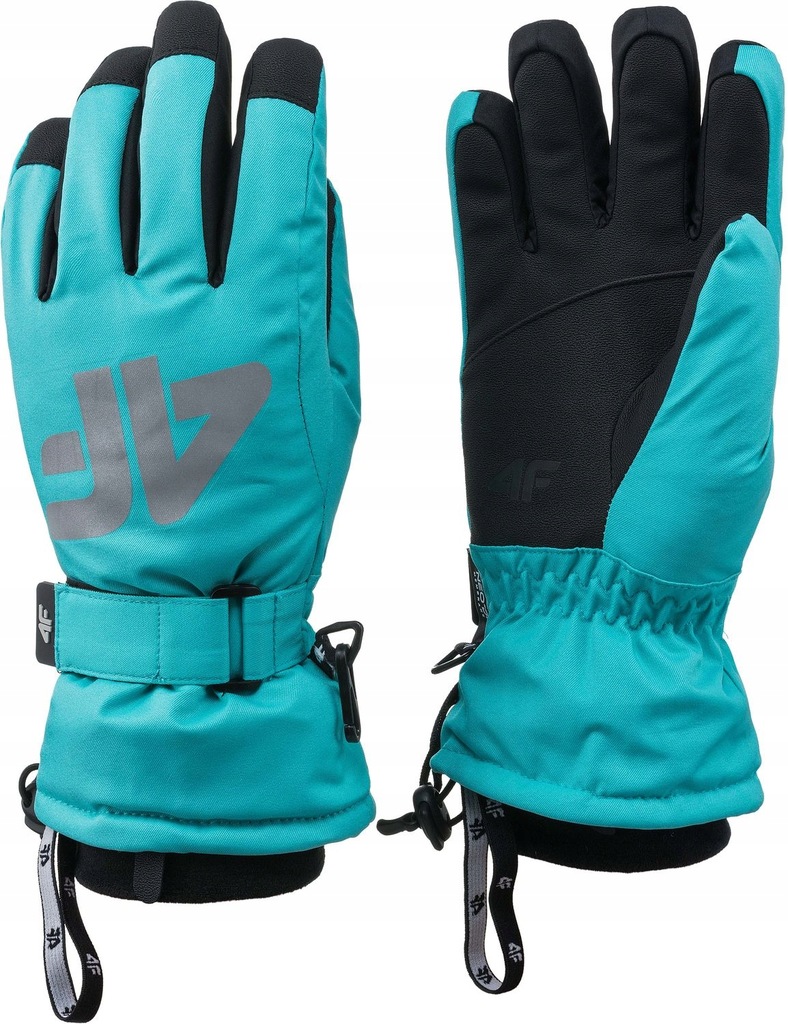 Rękawiczki naciarskie dziewczęce 4f błękitne M