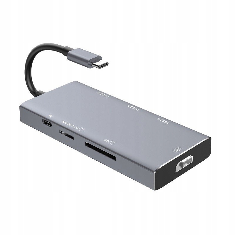 Купить Адаптер Havit 7-в-1 H408 HUB USB-C 3x USB HDMI PD SD: отзывы, фото, характеристики в интерне-магазине Aredi.ru