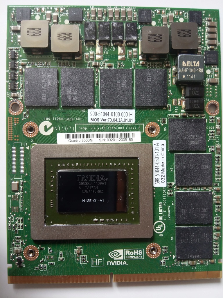 Nvidia Quadro 3000M 2GB DDR5 DELL M6600 M6700