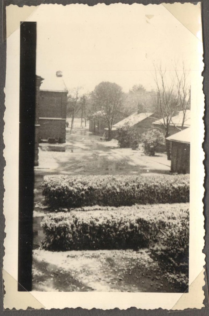 Hrubieszów. Koszary, śnieg. 1941