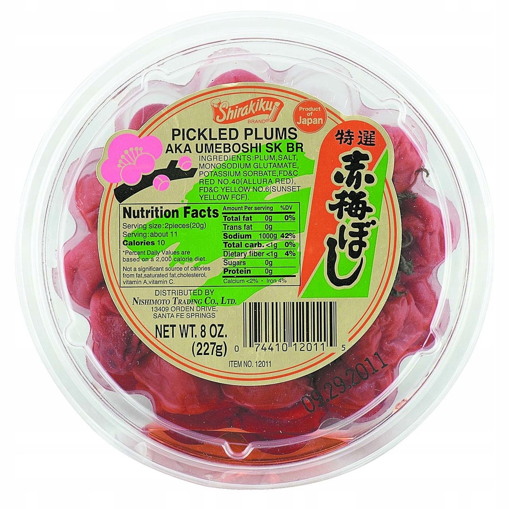 Shirakiku Aka Umeboshi Japońska piklowana śliwka 227g