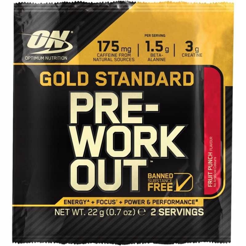 Optimum Gold Standard Pre Workout 22g OKAZJA od1zł