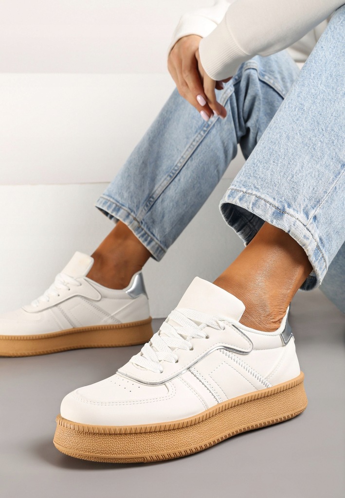 Born2Be Białe Sneakersy damskie 39