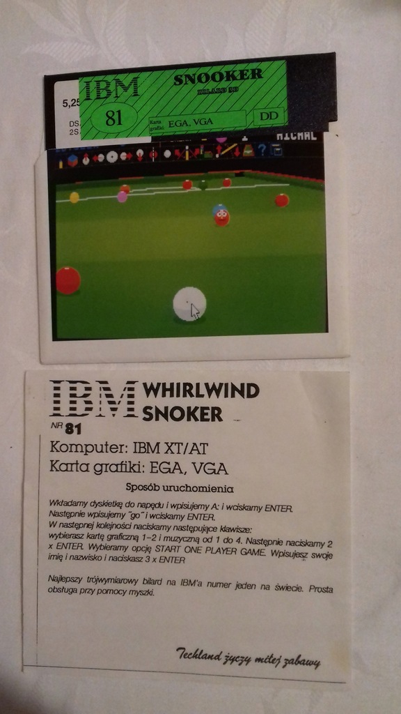 Купить IBM Snooker 81 игра Atomix 13 дискет размером 5,25 дюйма: отзывы, фото, характеристики в интерне-магазине Aredi.ru