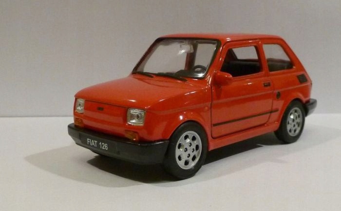 Polski Fiat 126p zabawka model Welly 134 samochód