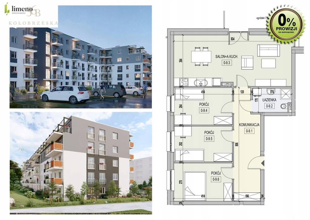 Mieszkanie, Olsztyn, Pojezierze, 84 m²