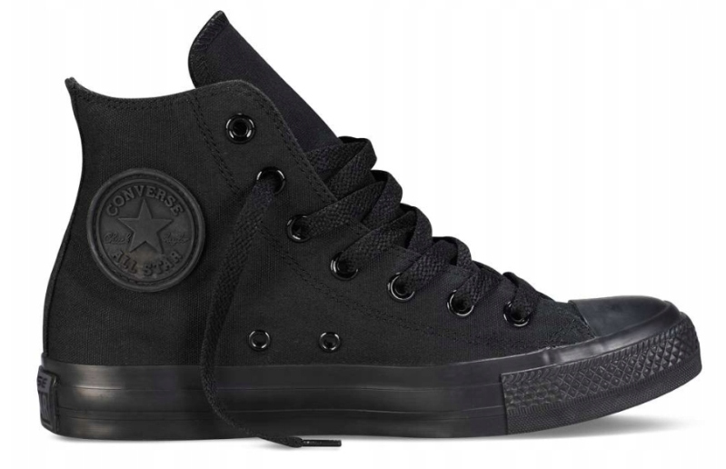 jak nowe czarne buty trampki CONVERSE wysokie r.44